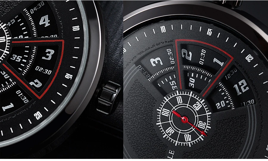 시계 남자 패션 스포츠 턴테이블 방수 남자 시계 벨트 쿼츠 시계 남성 시계 가죽 손목 시계 Relogio Masculino