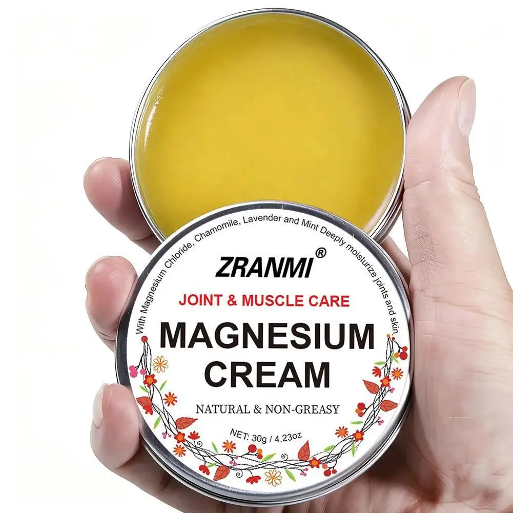 

Magnesium Cream For Muscle Pain Leg Cramps,Magnesium Balm Relieve Wrist Knee Joint Discomfort Soothing Moisturizing Body Butter
