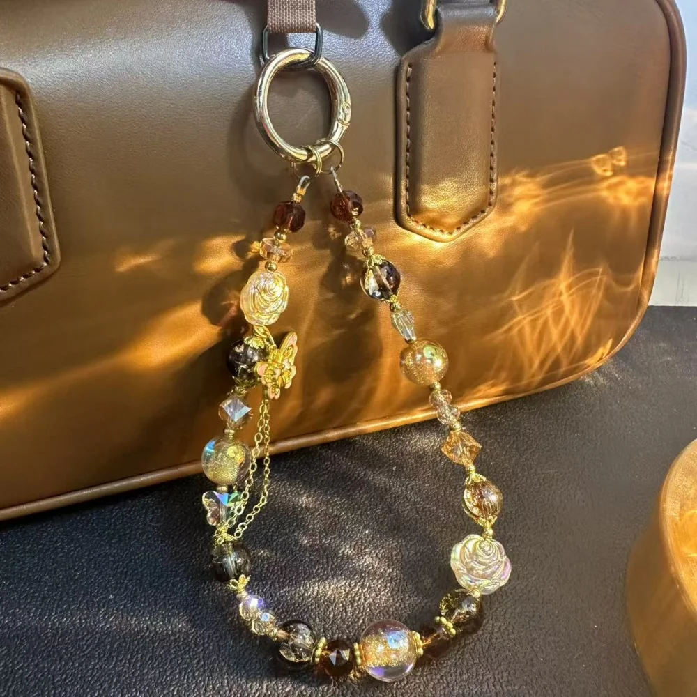 

[Sll] Ретро Майяра октаграмма из бисера цепочка для мобильного телефона женская ниша дизайн персонализированная модная сумка брелок