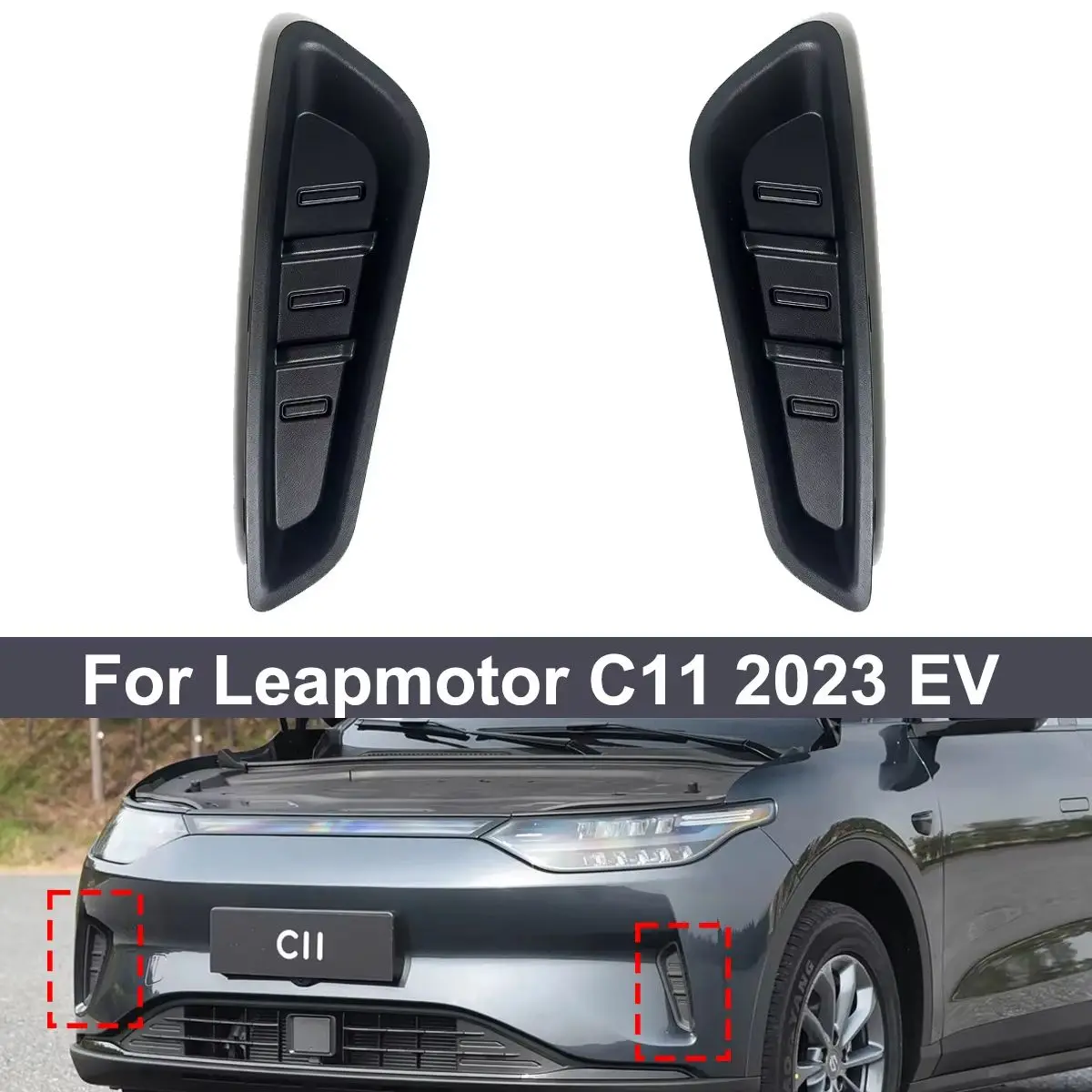 front-bumper-air-vent-trim-compatible-with-leapmotor-c11-2023-ev-5110105-cf01-5110106-cf01-left-right-decor-strip-replacement