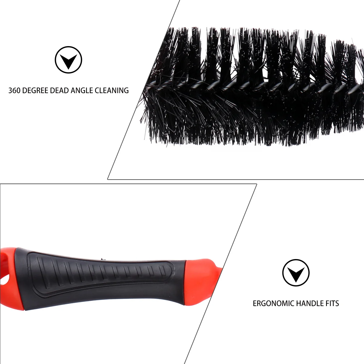 

2Pcs Bike Chain Cleaning Tool 360 Degree Dead Ends Cleaning Kit Advanced Technology Excellent Quality Bike Chain Brush