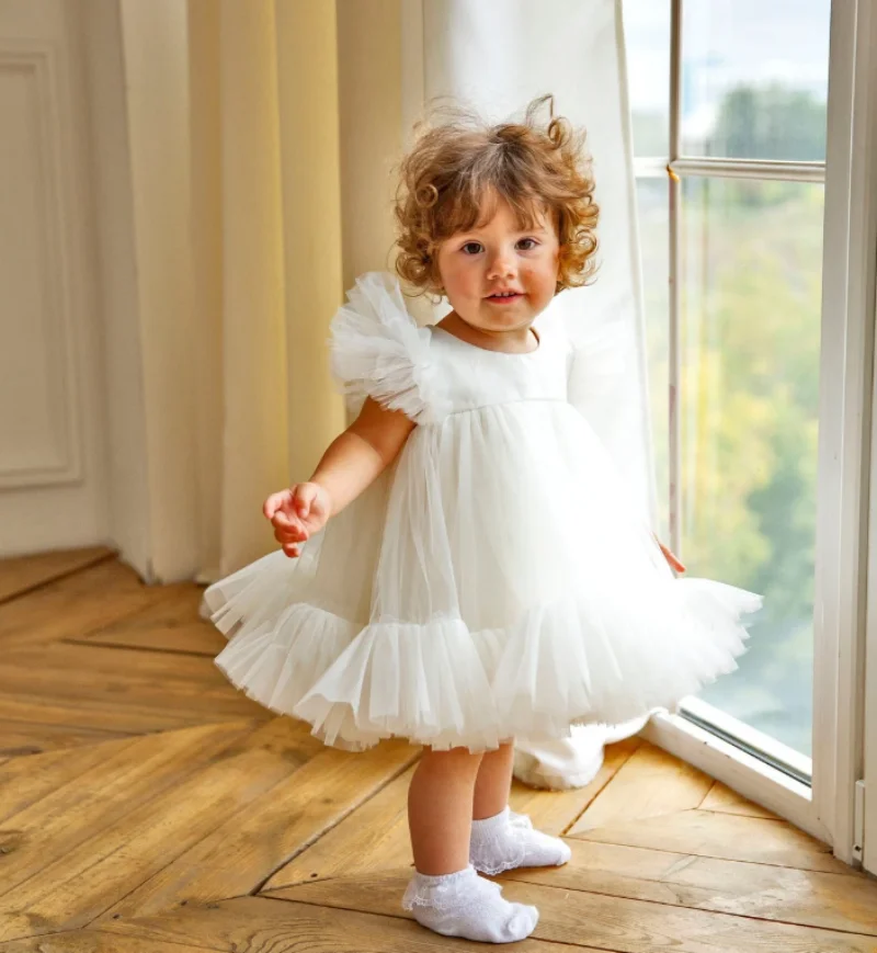 

Baby Girl Dress Special Occasions, Flower Girl Dress, Toddler Tulle Dress, 1st Birthday Dress, Princess Formal Dress, Dance Gown