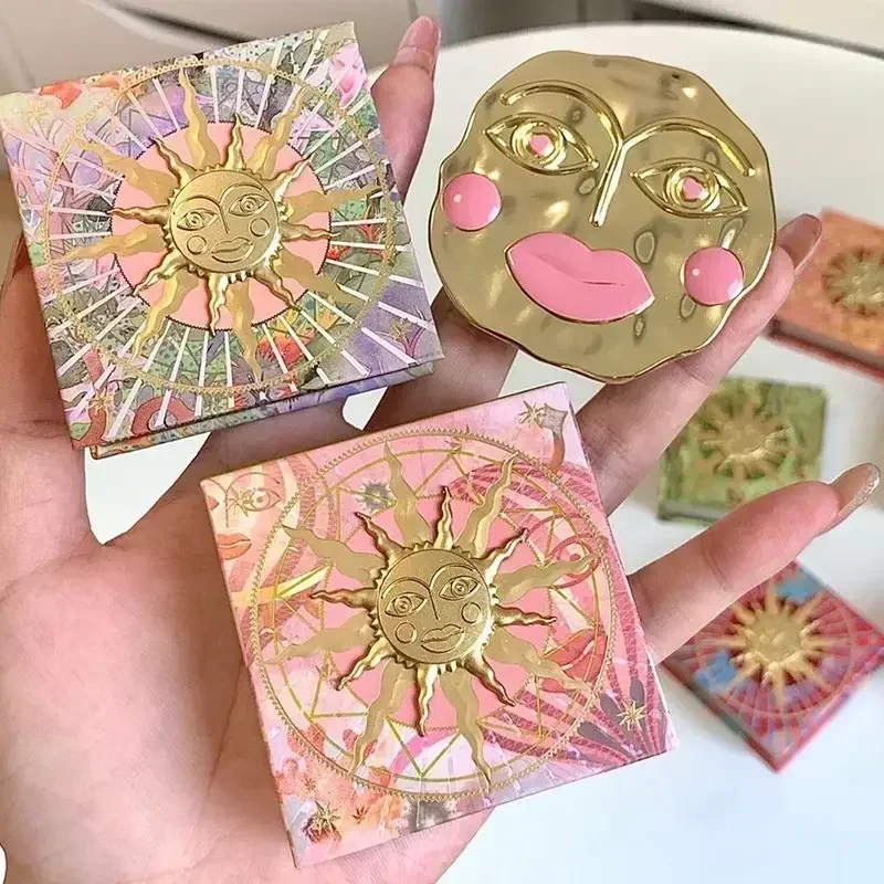 Girlcult Embossed Blush Palette Matte Water Light Contour Highlighter Cute Cheek Lips Makeup Long Lasting Beauty Cosmetics