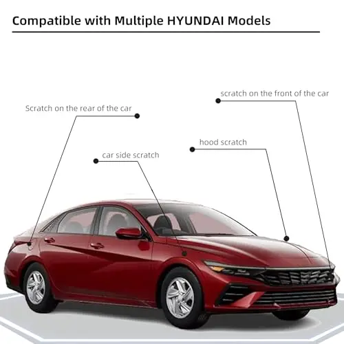 Ultimate Red(R2P) Car Paint Touch Up Pen Compatible with Hyundai,Automotive Scratch Remover for Nicks&Chips Repair