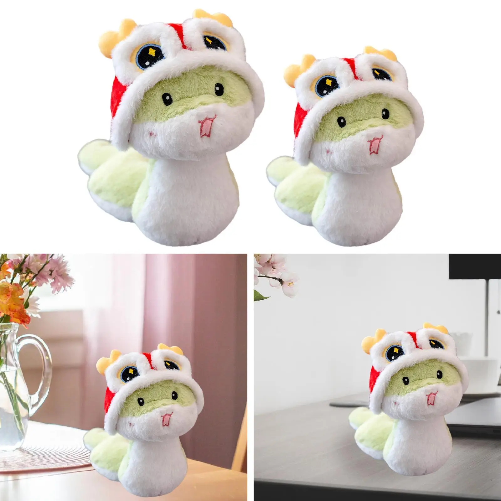 Cute Snake Plush Toy Soft Cartoon Hugging Toy for Children Boys Girls Gift