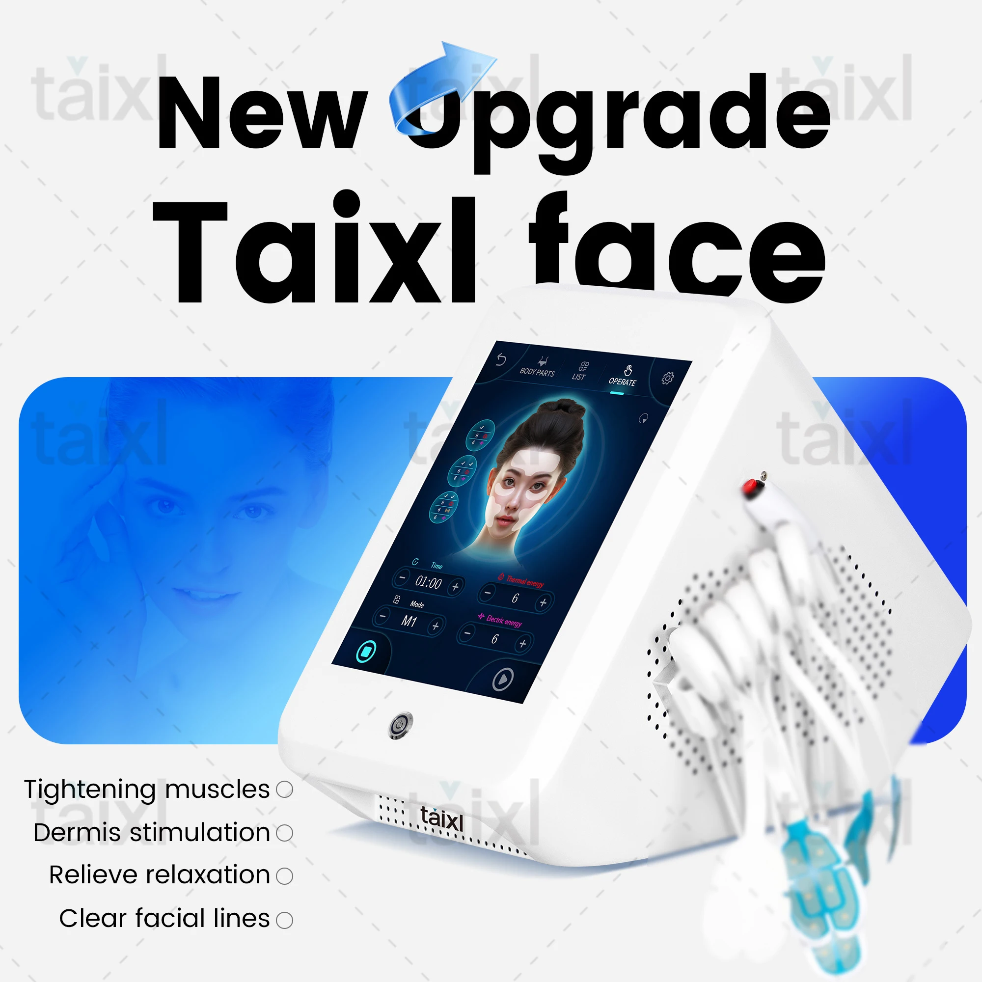 

EMS RF Needle Free Face Lifting Machine Wrinkle Removal Skin Regeneration SPA Beauty Equipment Tightening Rejuvenation EMS Face