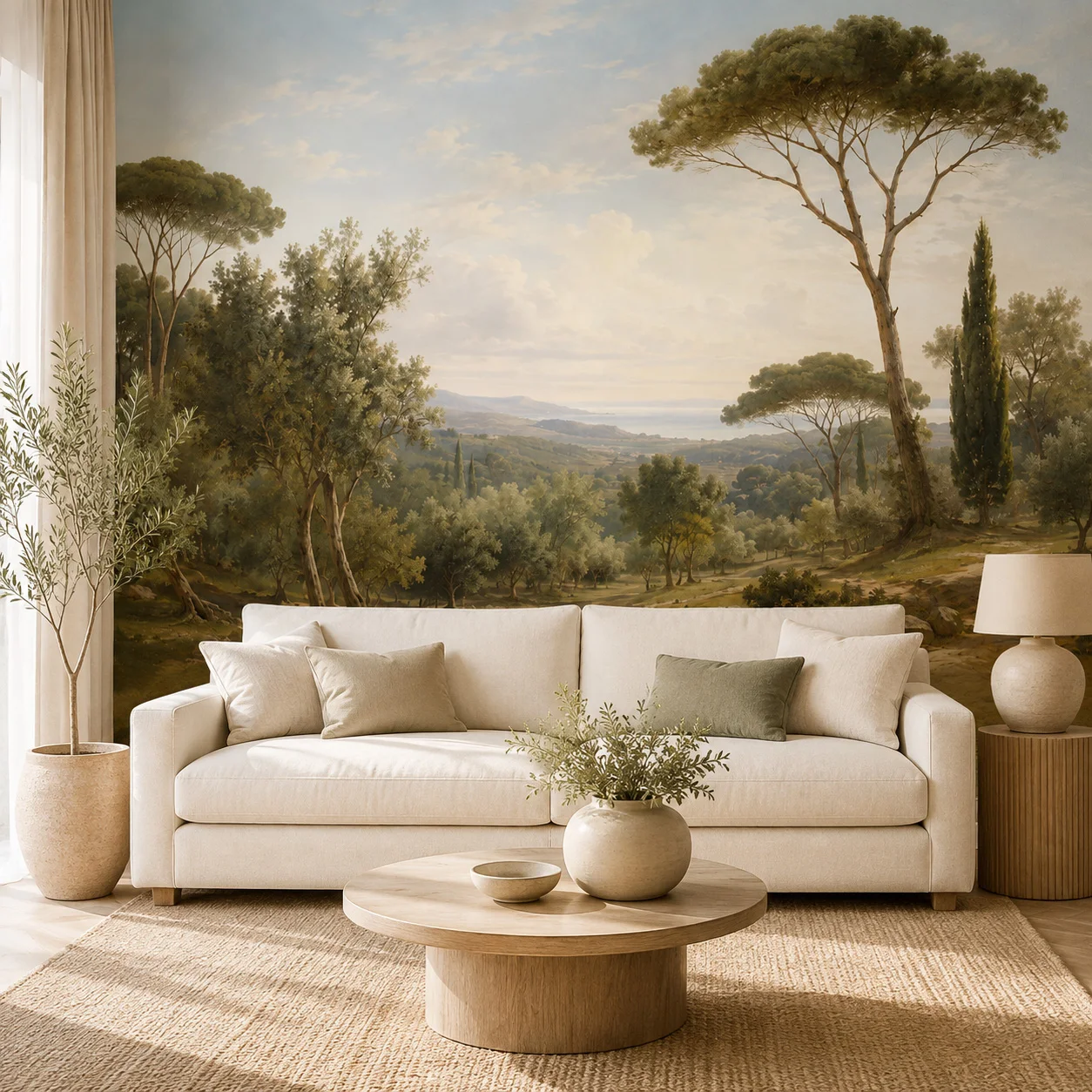 Custom Vintage Countryside Landscape Wallpaper Mural Pastoral Forest Wall Decor Living Room Bedroom Non Self Adhesive