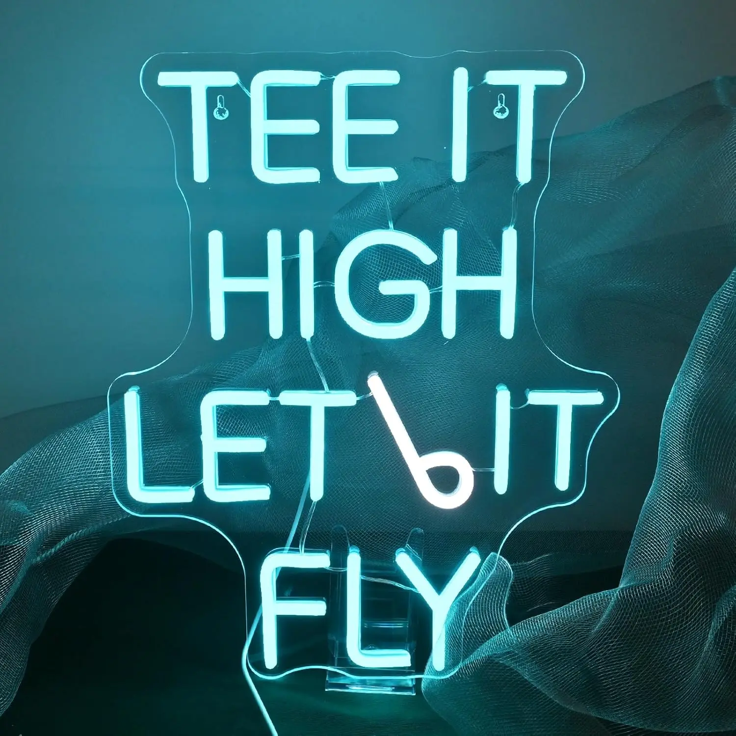 Tee It High Let It Fly Neon Led Sign Golf Blue LED Lights Room Decoration For Gym Sports Office Bar Party Wall Light Up Signs