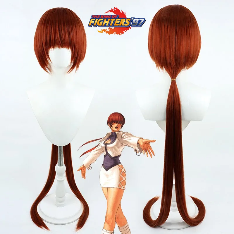 

Горячая игра FIGHTERS KOF Shermie Косплей Парик Длинные термостойкие волосы Хэллоуин Ролевые игры Костюм для вечеринки Парики 120 см + Бесплатная шапочка для парика