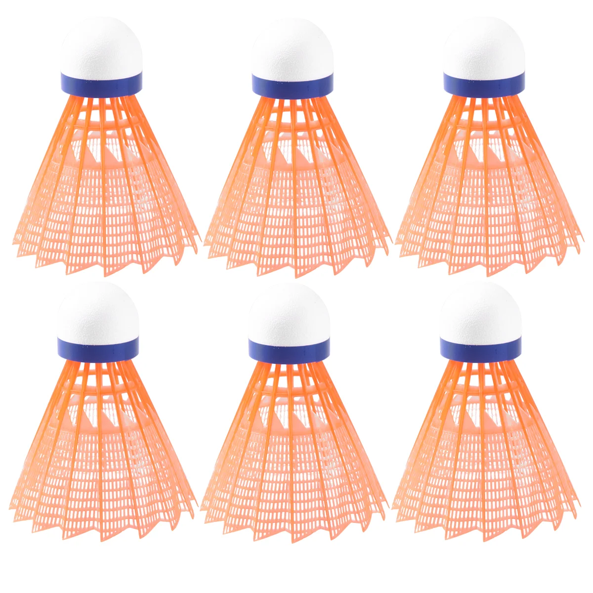 

6 шт. воланы для бадминтона, спортивные прочные принадлежности для студентов, нейлоновые уличные