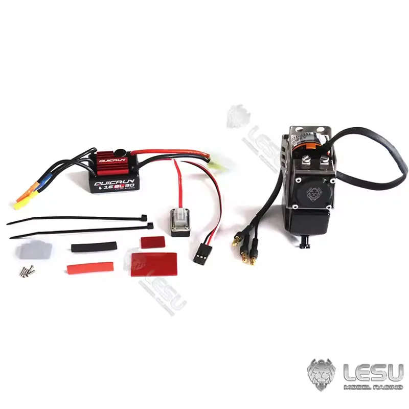 RC 1/14 LESU Brushless ESC Pump Set Spare for Tamiya Hydraulic Excavator Loader Dump Truck for VOLVO Trailer Tipper DIY Parts