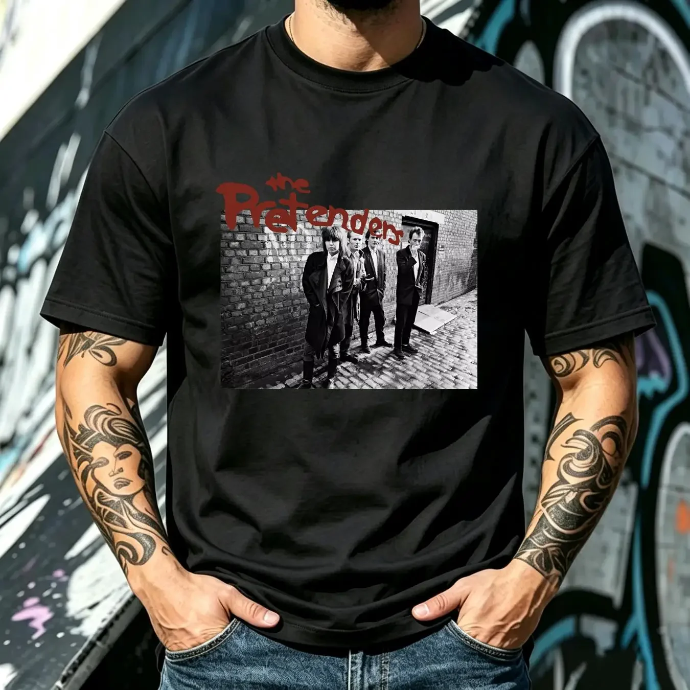 washed T Shirt The Pretenders Band For Men WOmen Reprint AN24949 vintage Washed Soft Top For Everyday Wear designer clothes