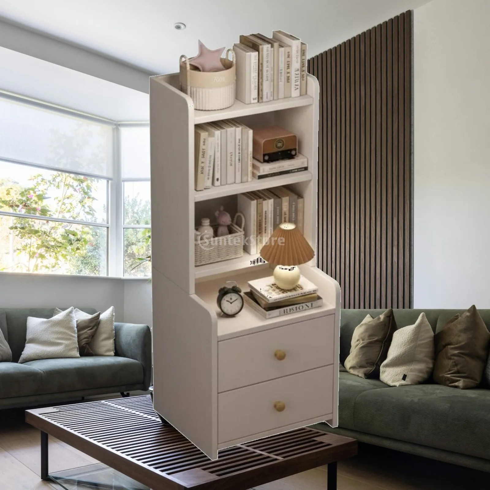Modern Six Layer Storage Cabinet Compact Furniture Bedroom Cabinet Home Furnishings Shelf for Efficient Room Organization