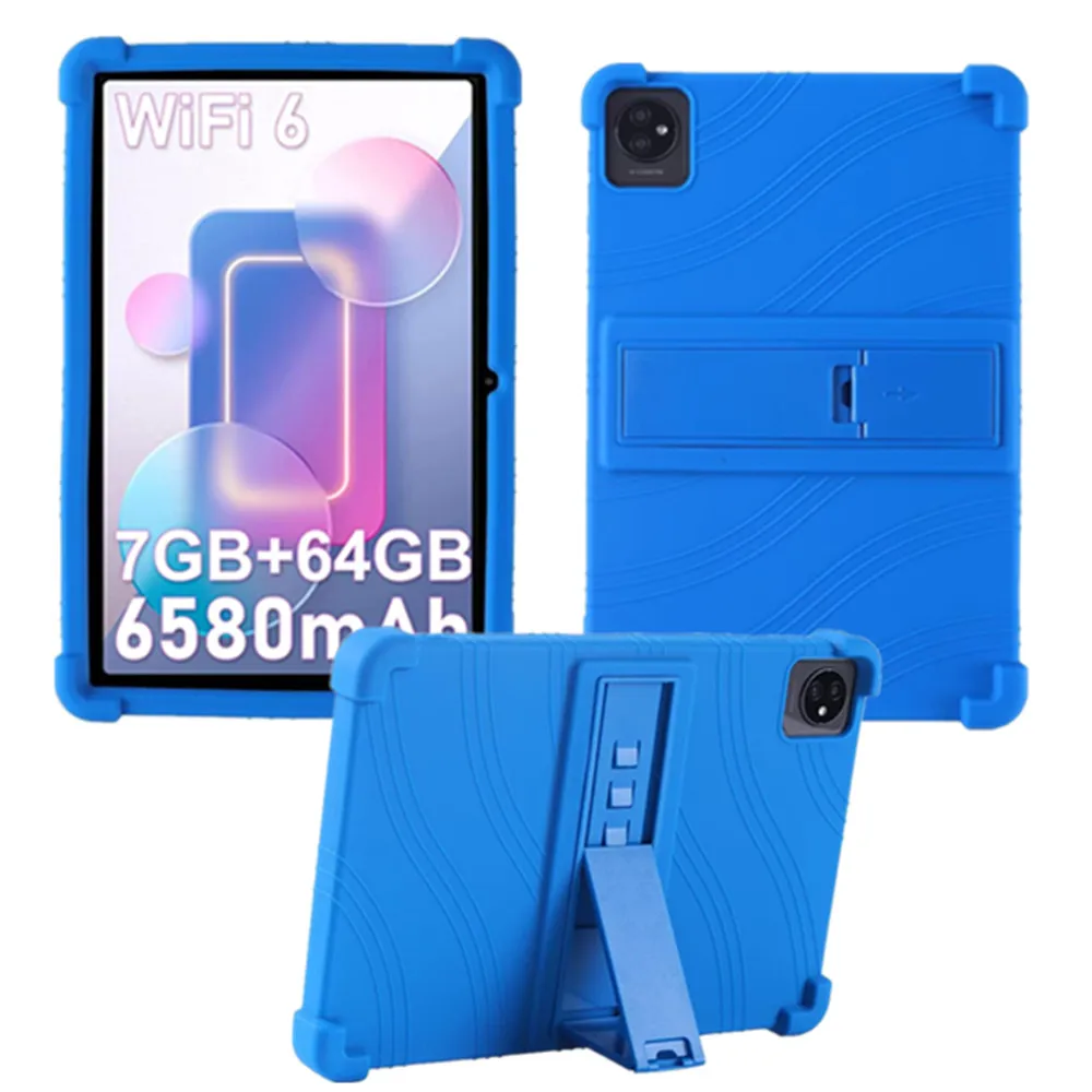 

Case for Blackview Tab 8 WiFi 10 inch Tablet Silicon Stand Cover for Blackview Tab A7 Kids 10.1 inch for Oscal Pad 60 Tablet