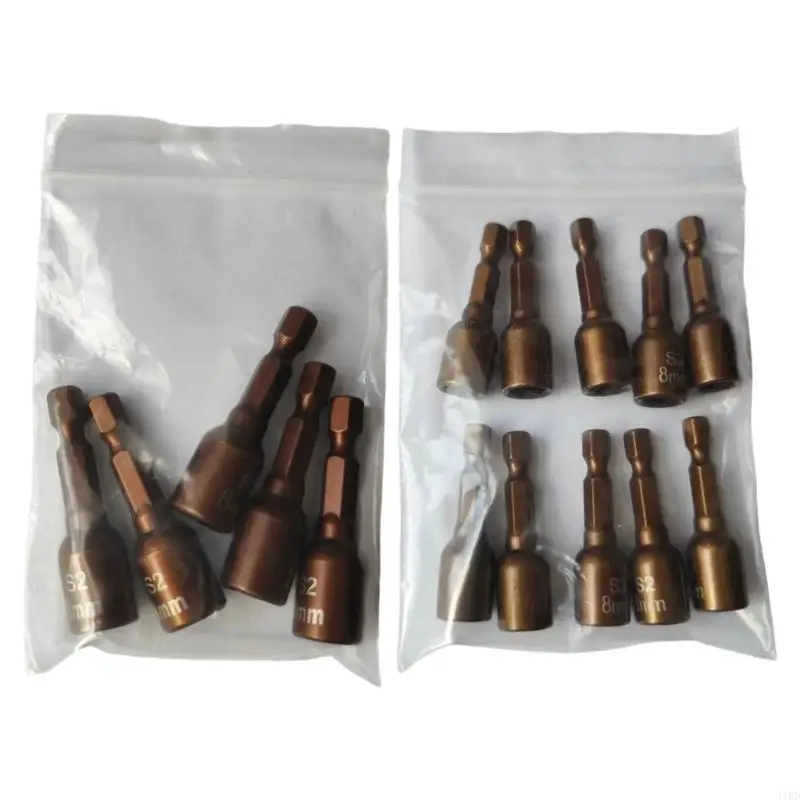 

31BD 5/10PCS 8 мм стальной шестигранной хвостовой адаптер магнитного драйвера для множественного использования для использования