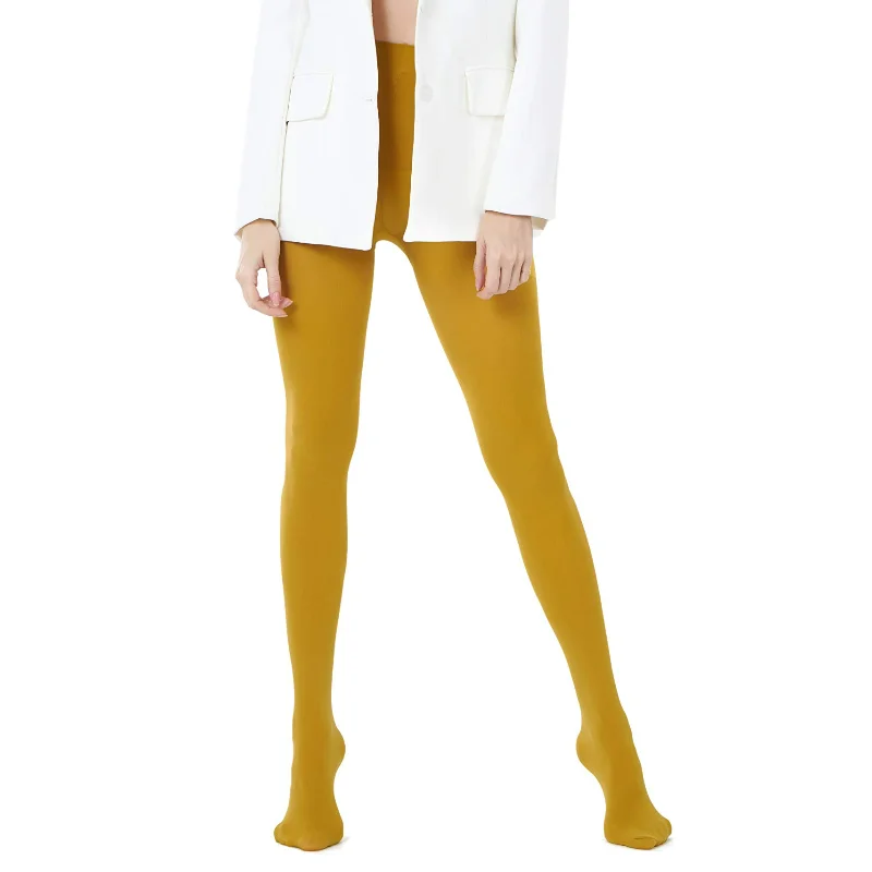 Kave-Collants Colorés Taille Haute pour Femme, Doux, Solide, Semi-Opaque, Pieds, Vente en Gros, 80D
