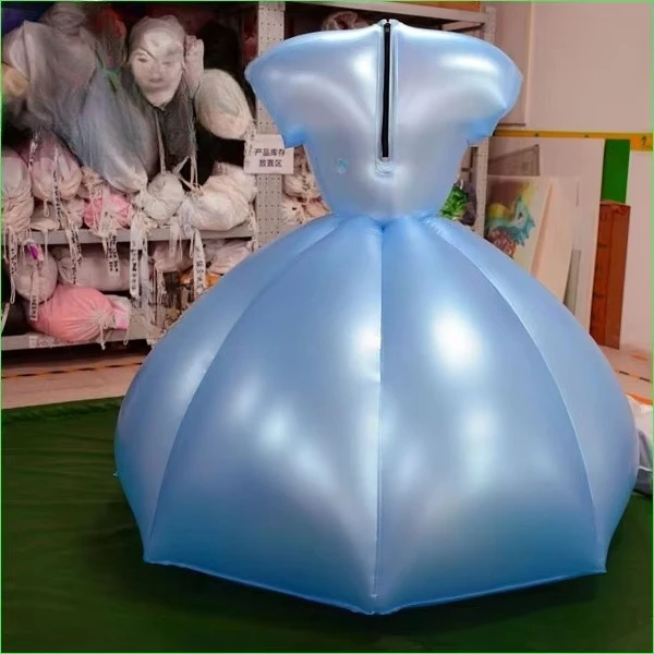 Inflatable dress for party girls, inflatable PVC skirt for adults