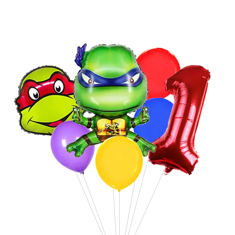 TMNT Ninja Turtles Character Inflatable Foil Balloons Boys Birthday Party Favors Theme Party Decor Supplies