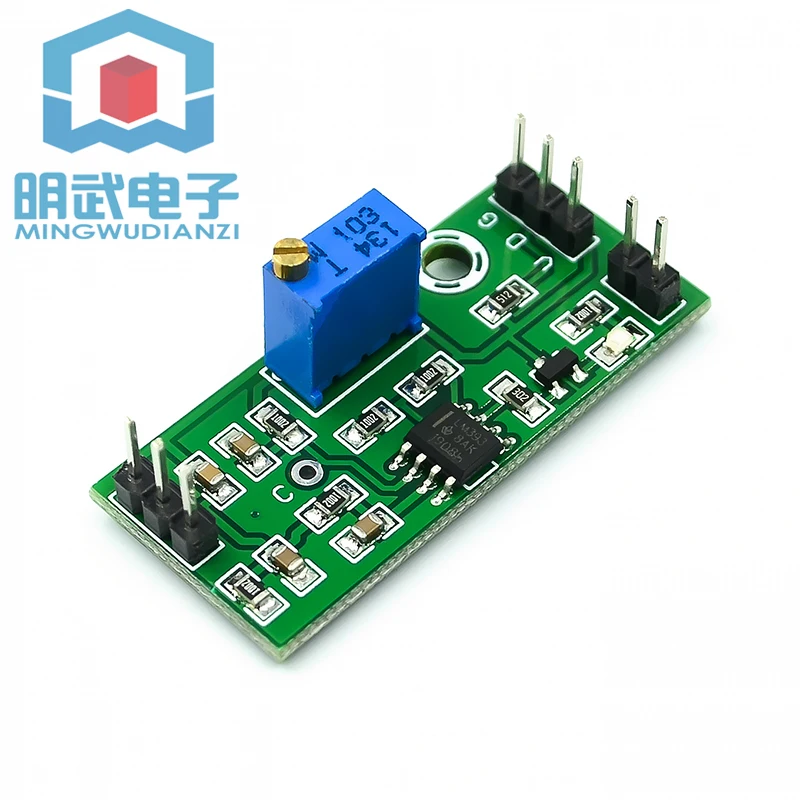 LM393 Voltage Comparator Module Adjustable Precision Signal Waveform Shaping High Level Dual Output LED Indication