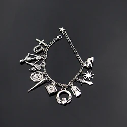 Popular TV Buffy The Vampire Slayer Charm Bracelets Fashion Alloy Hand Jewelry Accessories for Fans Women Men Halloween Gifts
