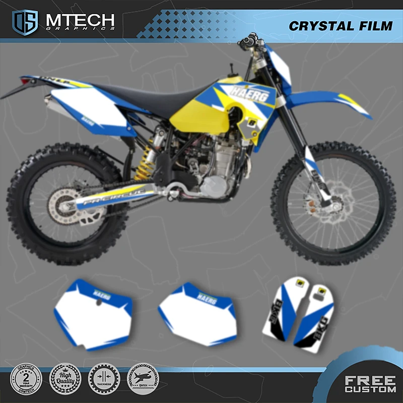 

DSMTECH Custom Motorcycle Graphics Background Decals Stickers Kits For Husaberg TE FE 2006 2007 2008 ALL 001
