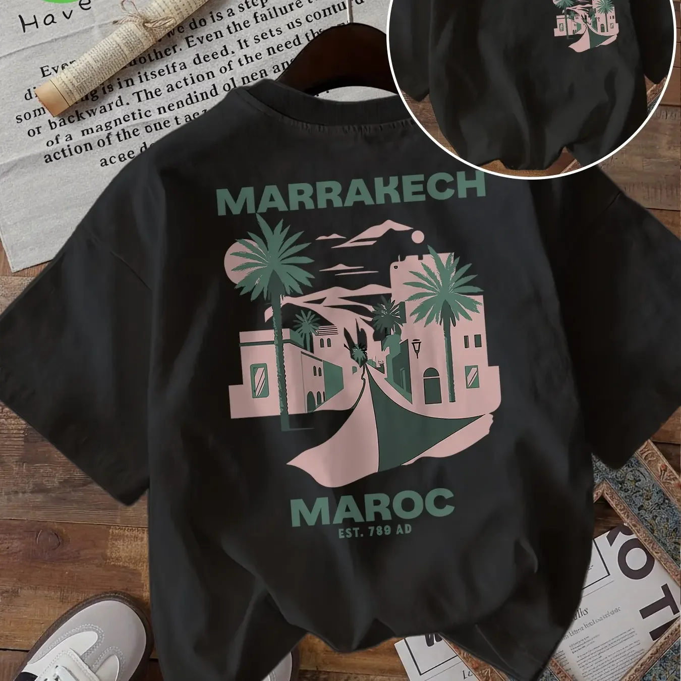 2026 Men's Travel Souvenir T-shirt 