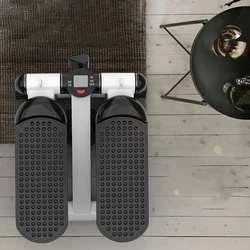 Mini Stepper Pedaal Stepper Max 120kg Fitness Stepper LED Display Afslanken Loopband met Trekkoord Oefenapparatuur