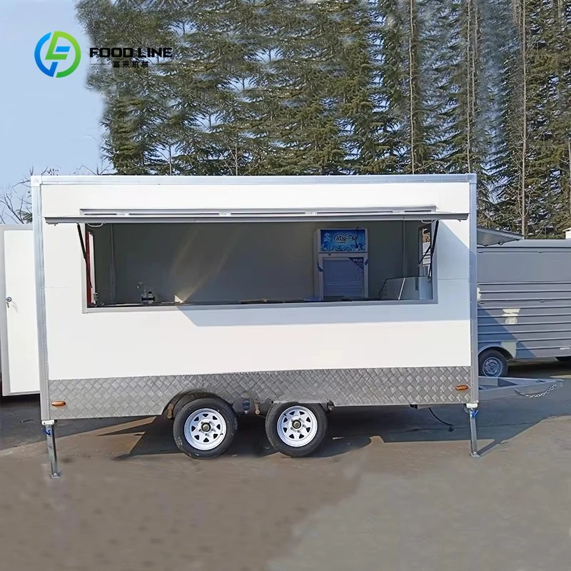 Group Multi-function Coffee Carts Food Trailer Mobile, Food Cart Ice Cream Mini Food Truck in Aus