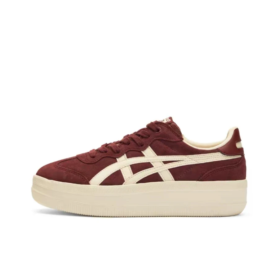 Onitsuka Tiger Tokuten Chunk Unisex Burgundy Low-Top Casual Sneakers –Versatile Durable High-Quality Everyday Style 1183C561-600