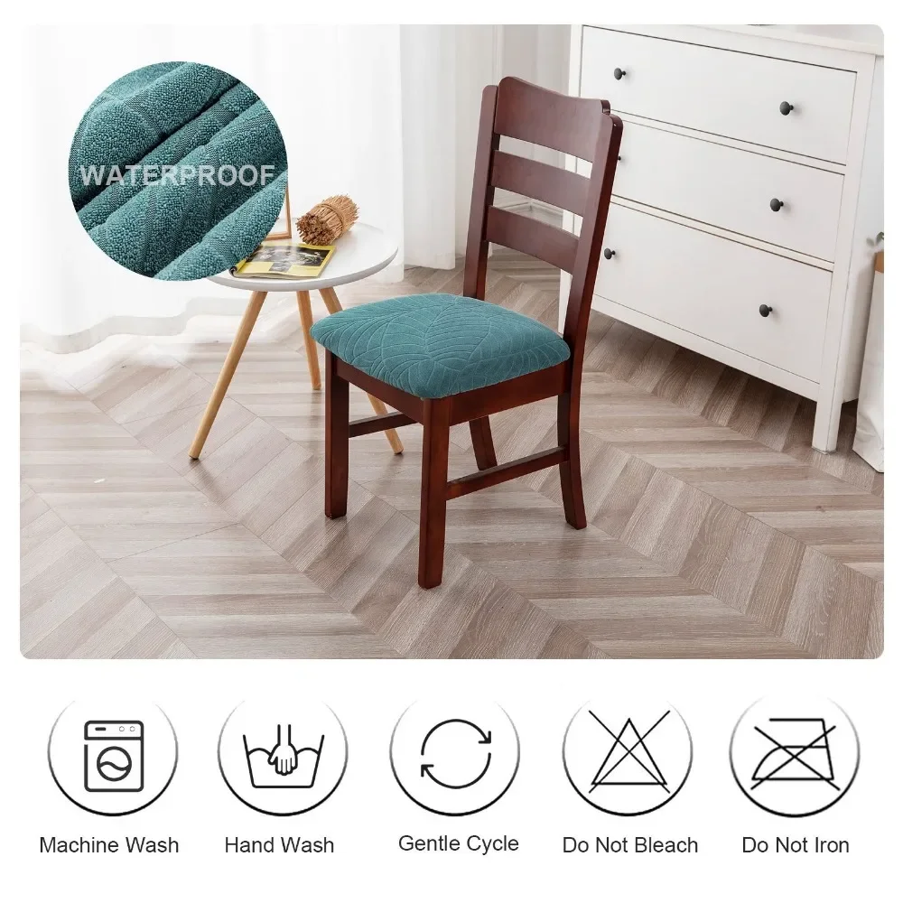 Waterproof Chair Covers Universal Dining Table Seats Stools Restaurant Square Chair Covers Three Types of Styles Home Decoration