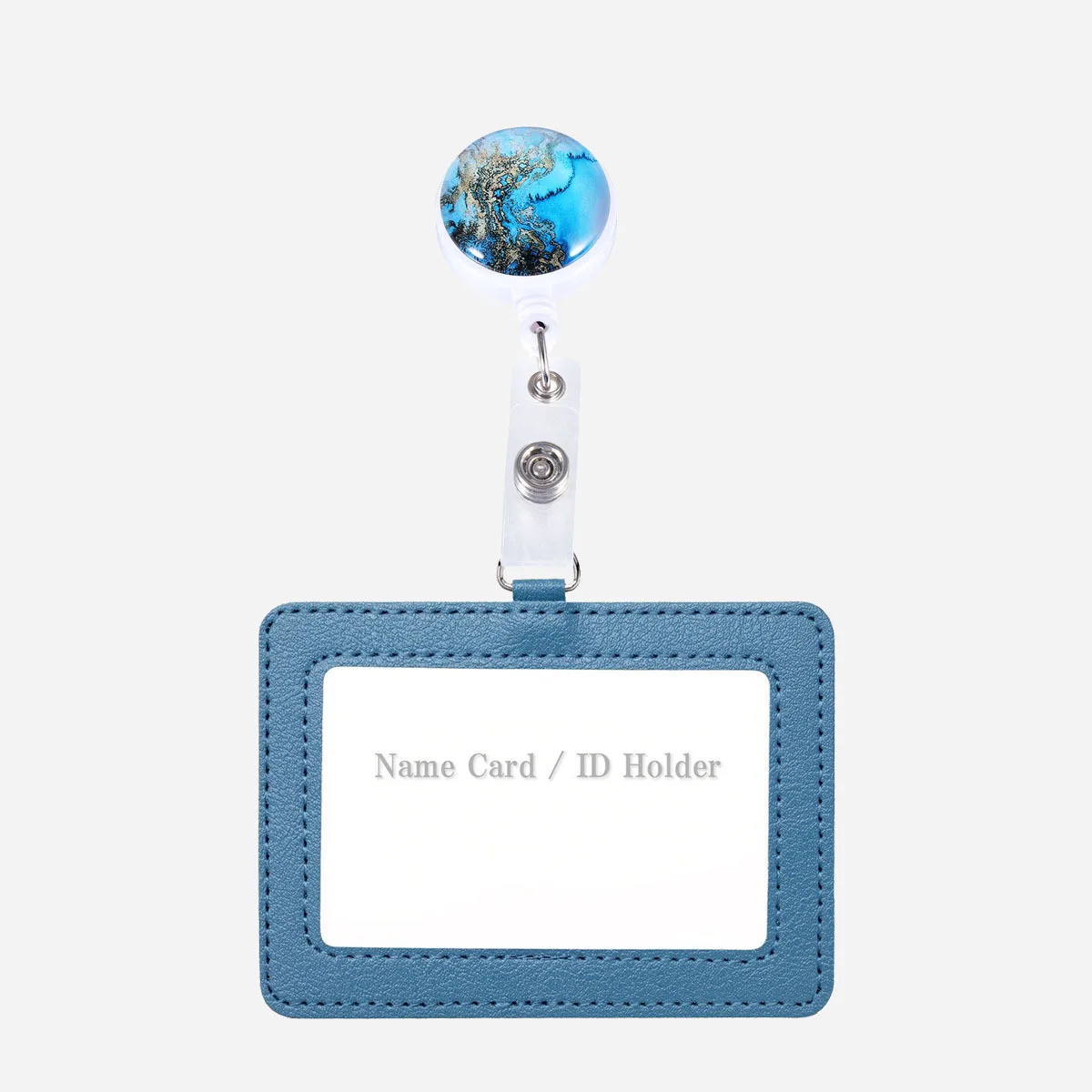 

2Pcs Telescopic Badge Holder ABS Retractable Id Clip for Nurse Doctor Badges Accessories Name Tags