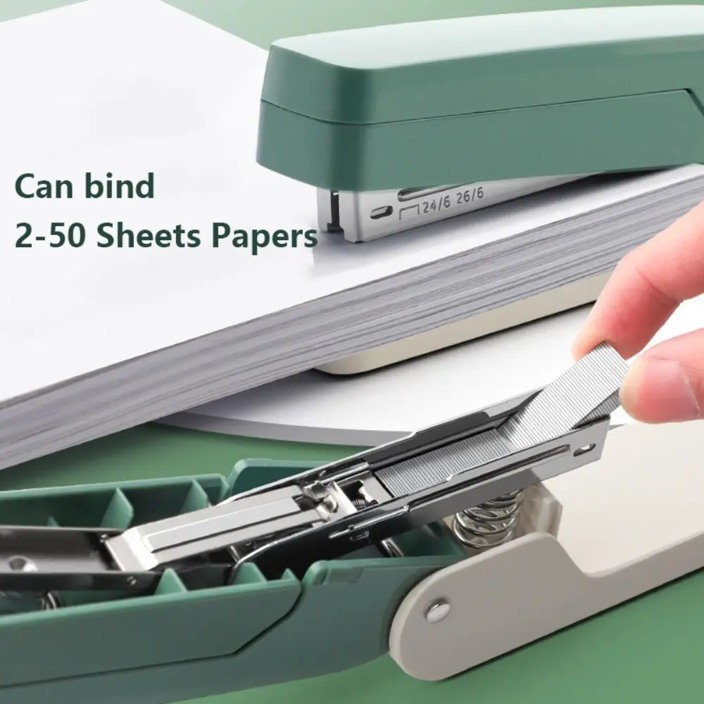 Use 24/6 Staples Stapler 360 Degree Rotary Effortless Heavy Duty Stapler Metal Multifunction Manual Binding Tool