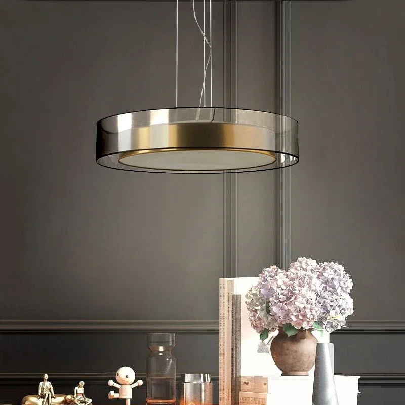 

Post-modern copper restaurant light luxury pendant lamp Nordic minimalistic atmosphere master bedroom lights