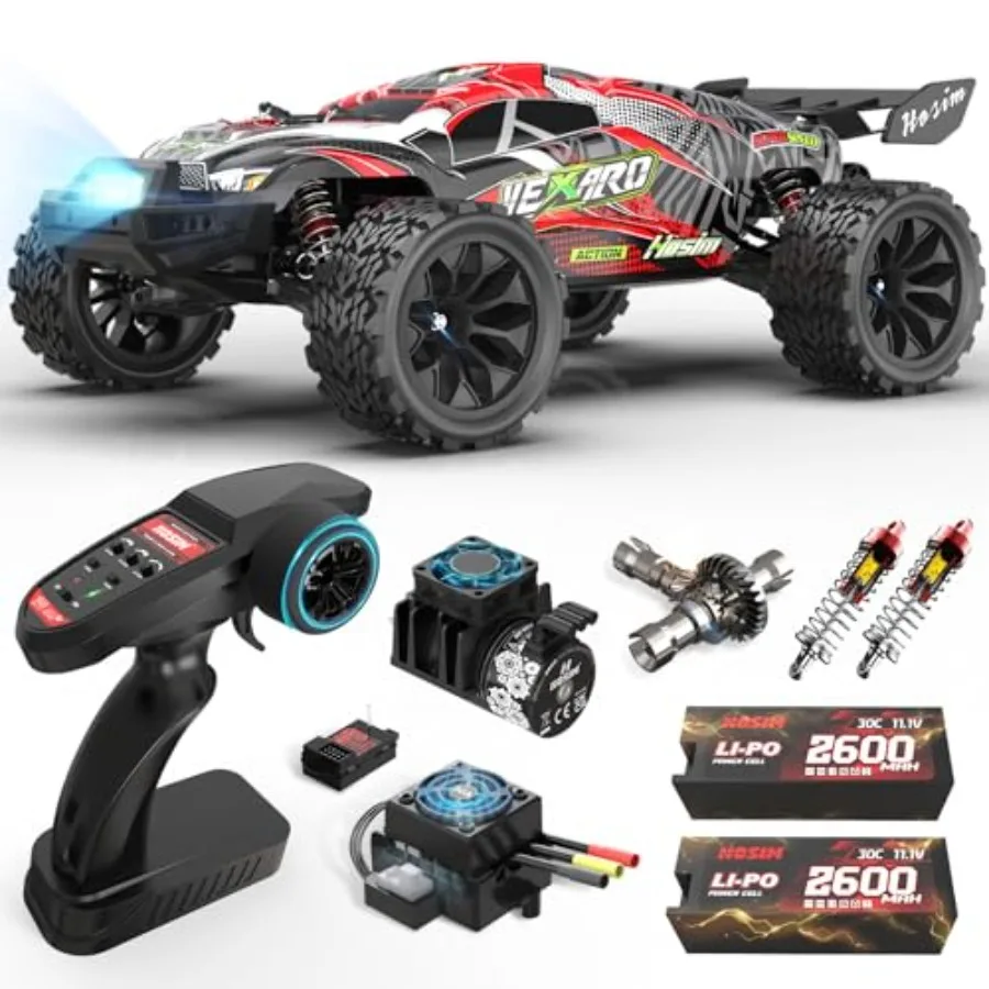 

Hosim Mini 1:8 Brushless RC Cars for Adults VEXARO MAX 50MPH High Speed Rc Trucks Fast 4X4 Remote Control Car All Terrain RC Tr