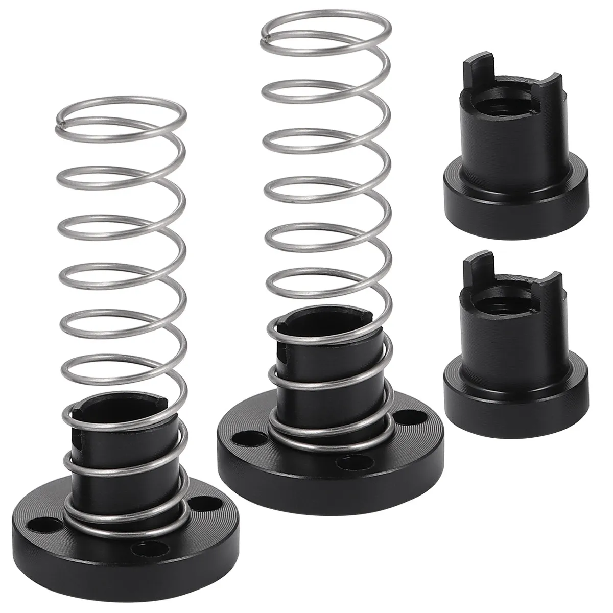 

Комплект из 2 шт. ходовых винтов T8 из нержавеющей стали с медными гайками на 4 отверстия для шаговых двигателей и рельсов 3D-принтеров: высокая твердость, без деформации, долгий срок службы