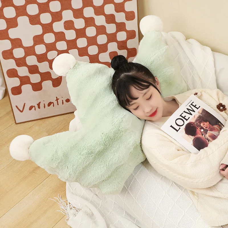 Dreamly Pinkycolor Beauty Ins Style Home Furnishing Rabbit Hair Throw Pillow Girl Heart Sofa Warmly Decor High Quality Gift