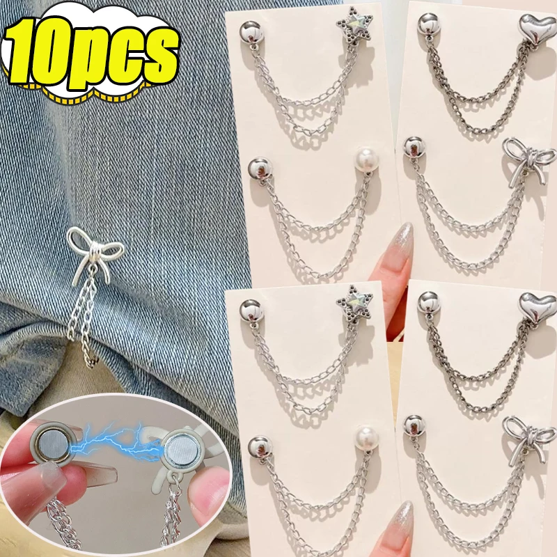 

Multi-Function Pants Foot Anti Drag Tool Invisible Magnetic Buckle Floor Pants Fixed Clip Adjustable Buckle Pants Leg Closure