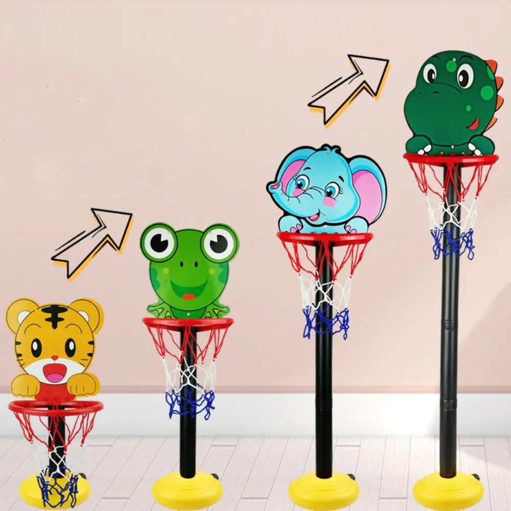 Adjustable 52-113CM Toddler Cartoon Basketball Hoop Parent-child Interactive Outdoor Indoor Ball Sport Backboard Rim Shoot