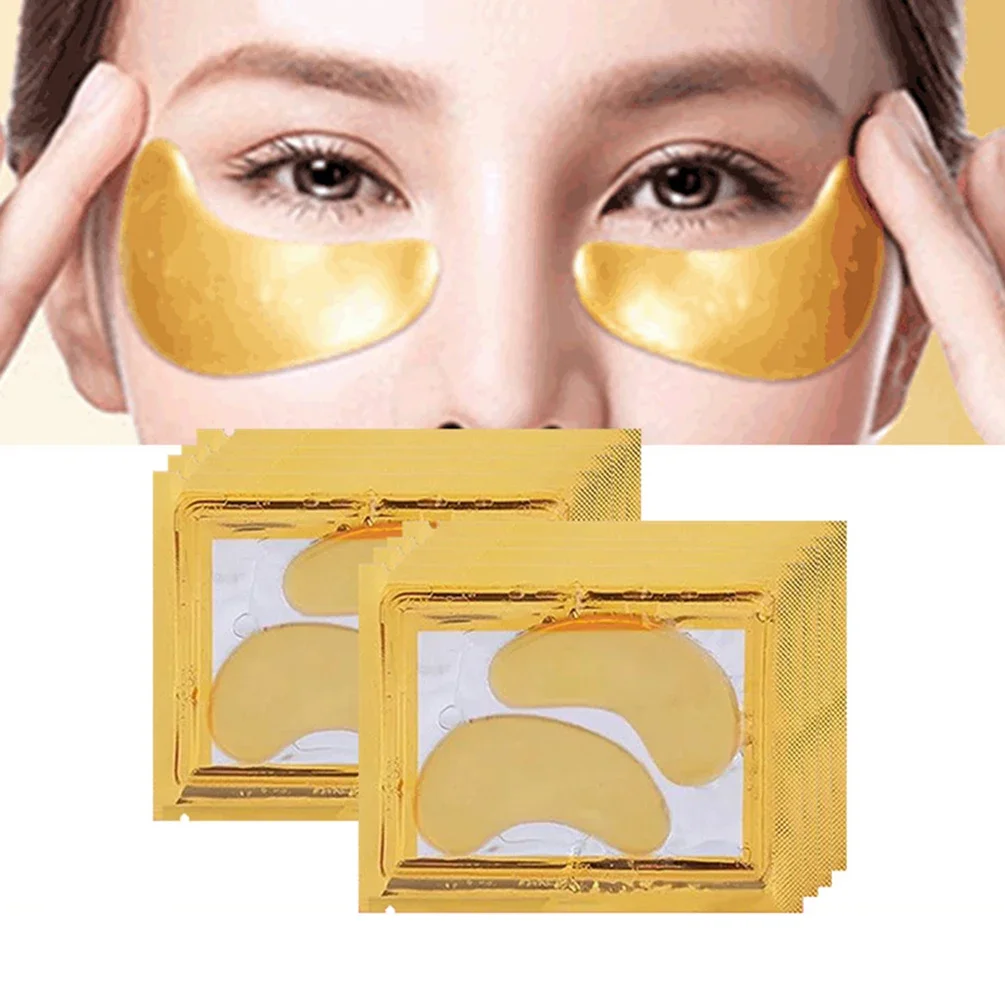 

24k Gold Moisture Anti-Aging Primer Products Private Label Eye Mask Custom Bulk Makeup Collagen Anti-Puffiness Eyes Patch