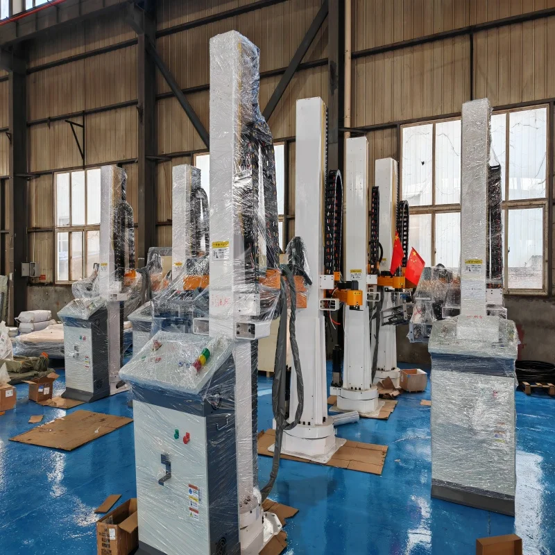 Column Palletizer Robot for Plastic Bags Carton Stacking Customizable