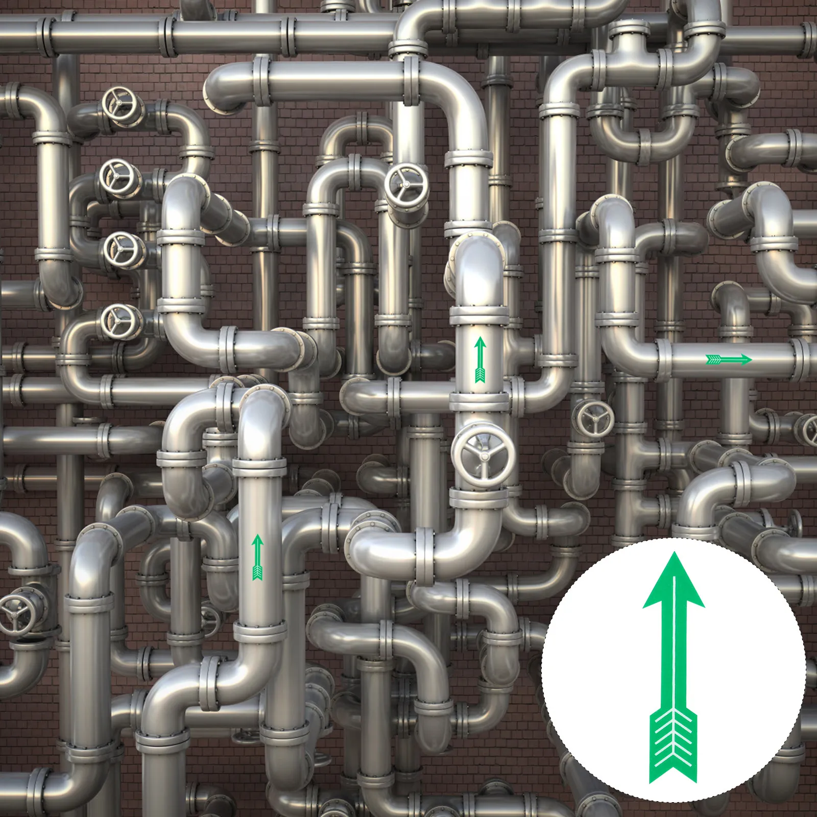 

Набор из 10 наклеек-стрелок для указания направления потока, высокая адгезия, легко снимаемые, для трубопроводов, систем ОВКВ и сантехники