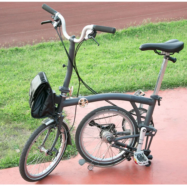 Heasygo 2505 Fahrrad-Lenkertasche mit Schnellverschluss für Brompton Vorderrohrkorb, Isoliertasche, Rahmenmontage mit Schweinenasenverschluss – Detail 6