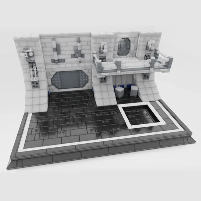 MOC Blocos de Construção De Modelo Militar, Montagem De Tijolos, Tijolos Modulares, Star Movie, Hangar, Espaço, Presentes De Natal, Conjuntos De Brinquedos DIY