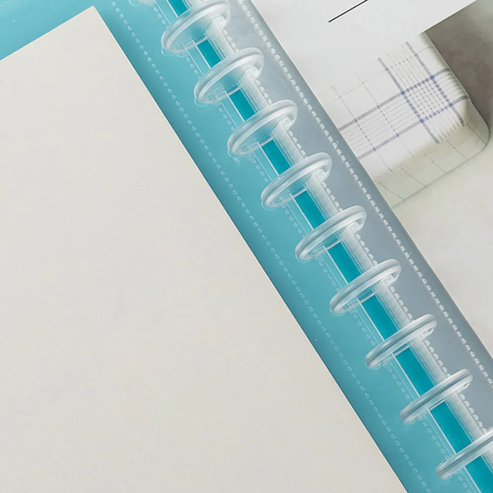 36Pcs Loose Leaf Buckle Rings Solid Transparent Rotatable Notebook Clips Keychain Rings for Index Cards Scrapbooks Documents