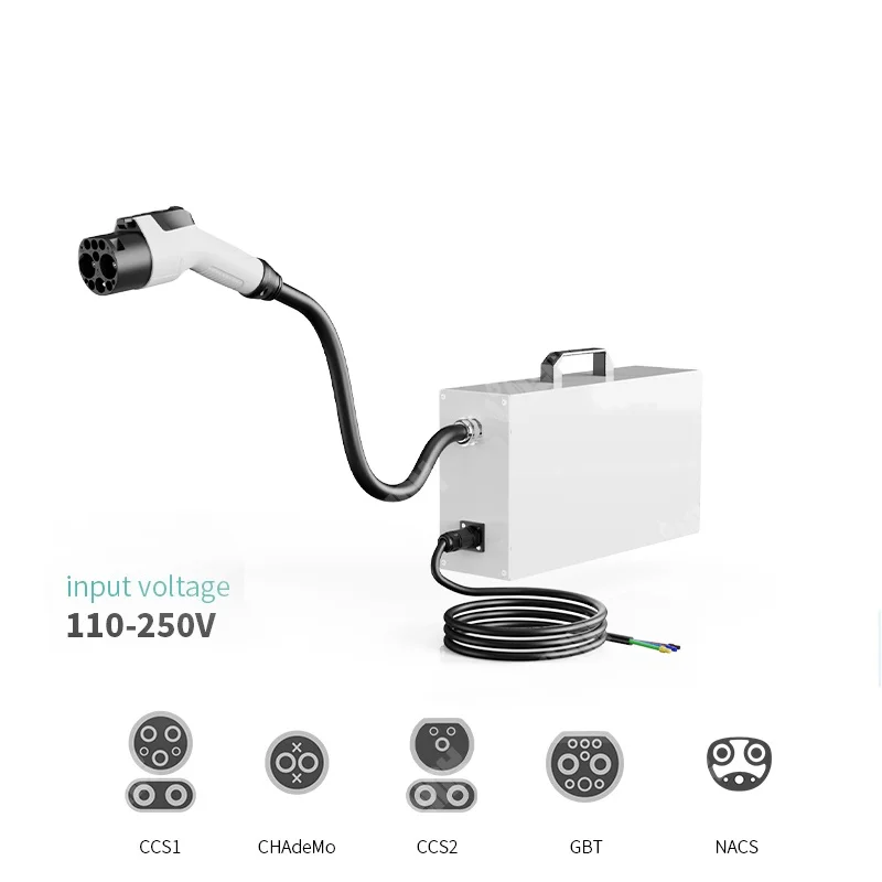 32A/7kw Single-Phase Portable DC EV Charger for Traveling and Charge Freely  GB/T Level 2 Charger