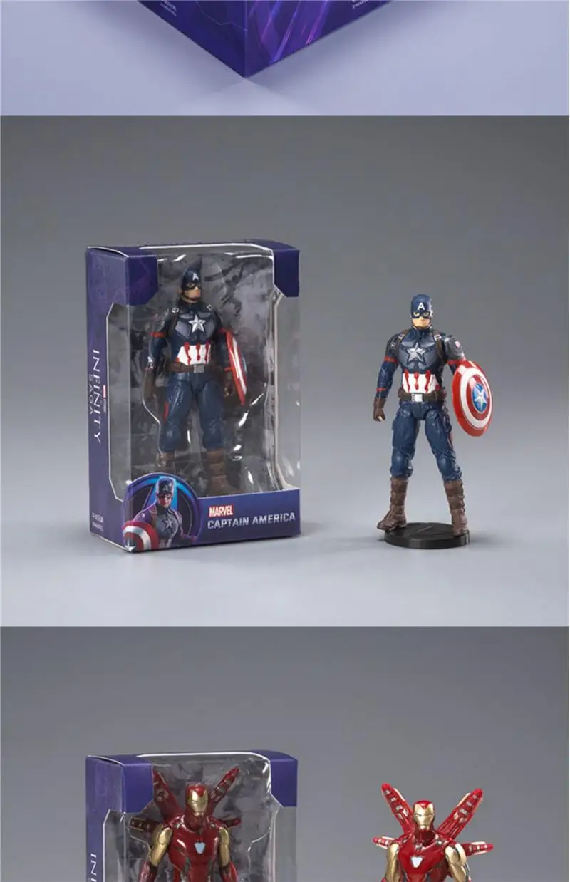 ZD Toys Avengers Legends Iron Man Spider Man Thor Captain America Thanos Hulk War Machine Actionfiguren Gif – Detail 21