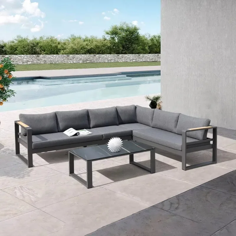 KT Modern commercial  Patio outdoor sectional  garden  sofa sets  lounge set     for hotel