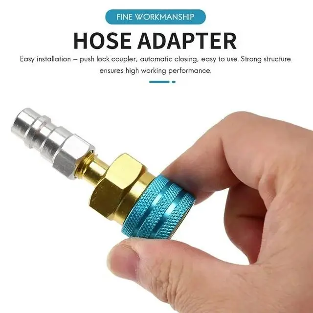 R1234YF Zu R134A Luft Schlauch Armaturen Automobil Fluor Joint Kompressor Zubehör Schnell Stecker Stecker Für Auto Klimaanlage