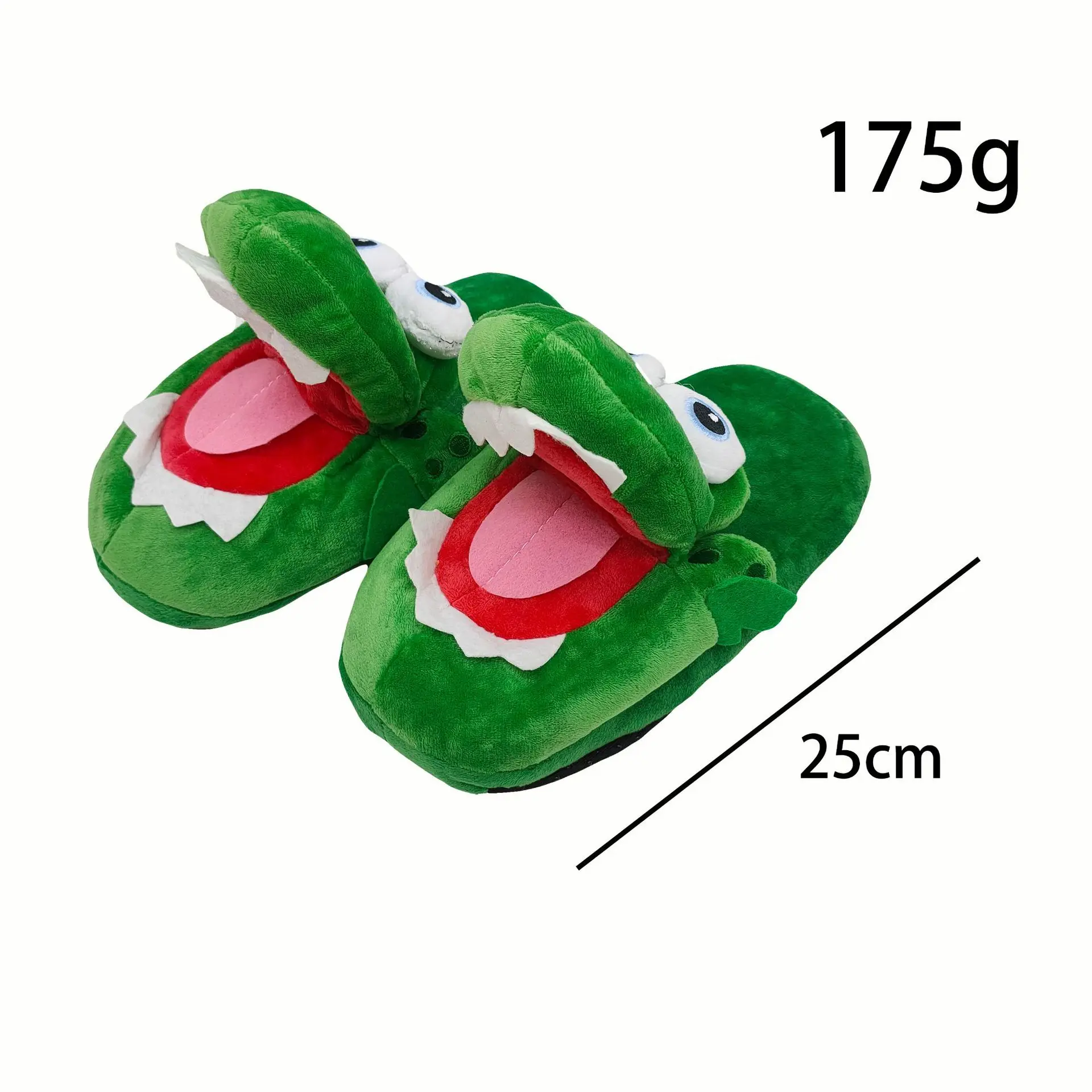 New Style Crocodile Cotton Slippers With Moving Mouth Funny Non-slip Home Cotton Shoes Gifts Plush Toy Slippers Winter Ladies