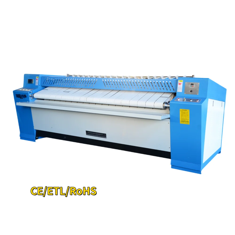 La fabbrica di nuovo stile fornisce direttamente la macchina da stiro per lavori piatti a rulli commerciali per le parti di apparecchi per la lavanderia delle lenzuola dell'hotel